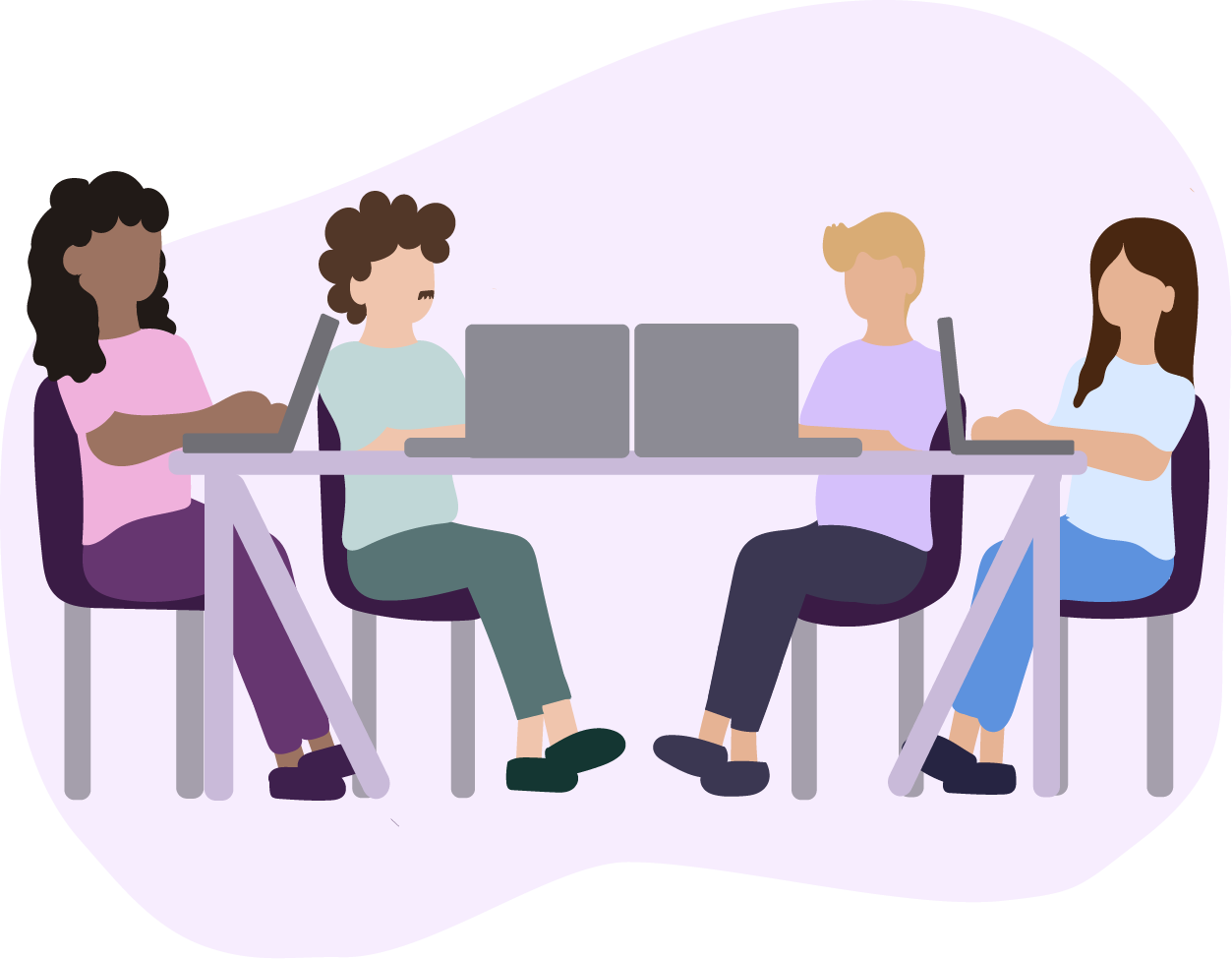 Illustration for working within your team